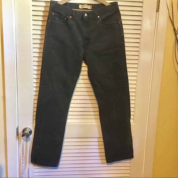 Levi’s Black Straight Leg Vintage 505’s 34 x 32 - Picture 1 of 6